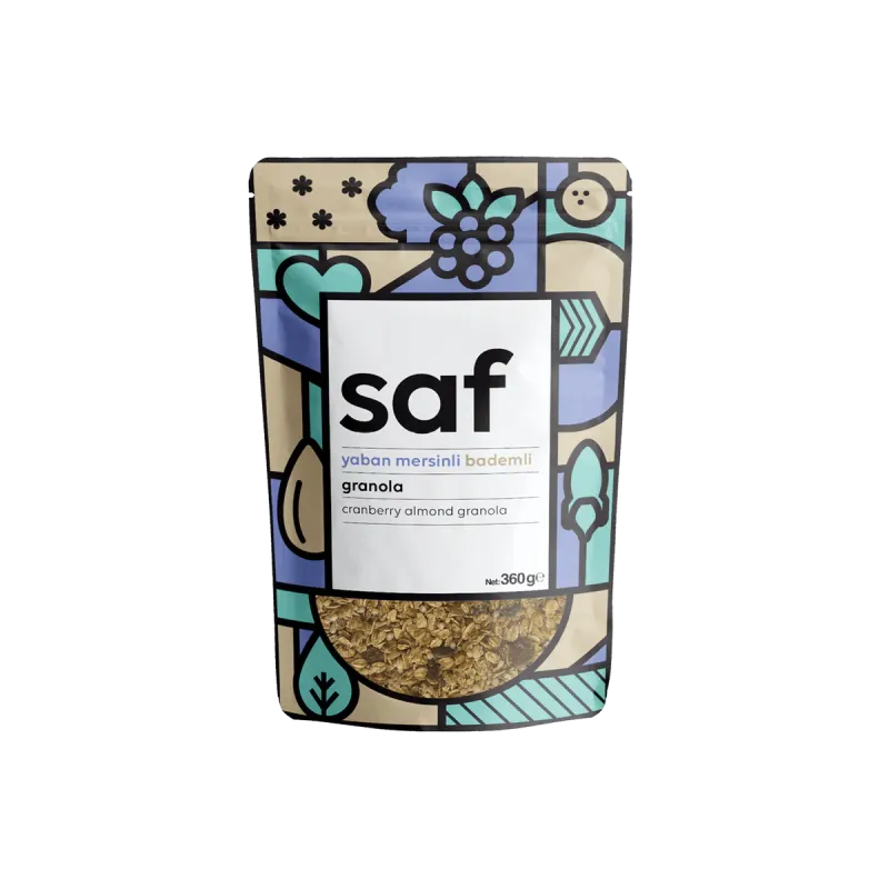 Saf Yaban Mersinli & Bademli Granola 360 Gr